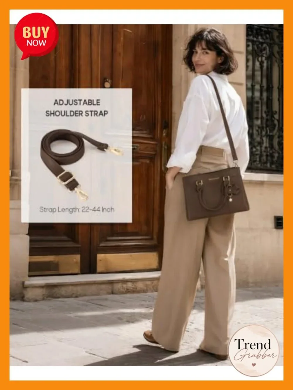PU Leather Satchel Handbag for Women Multi-Pocket Fits iPad Crossbody 3-in-1